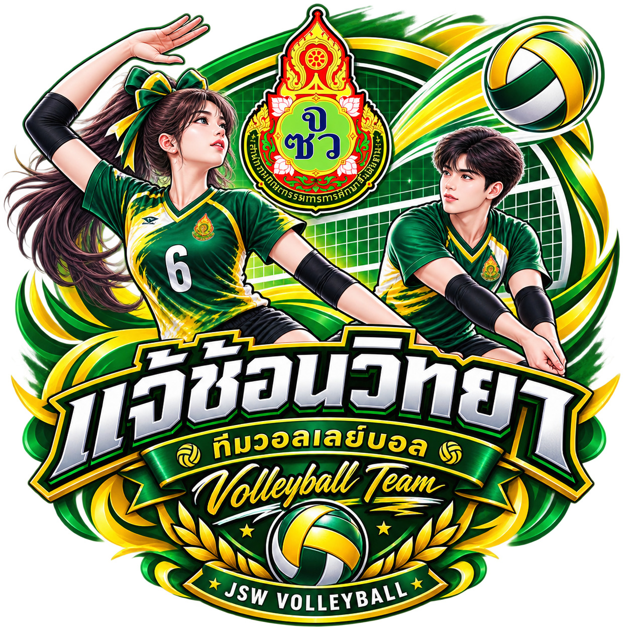 โลโก้ทีมโรงเรียนแจ้ซ้อนวิทยา
